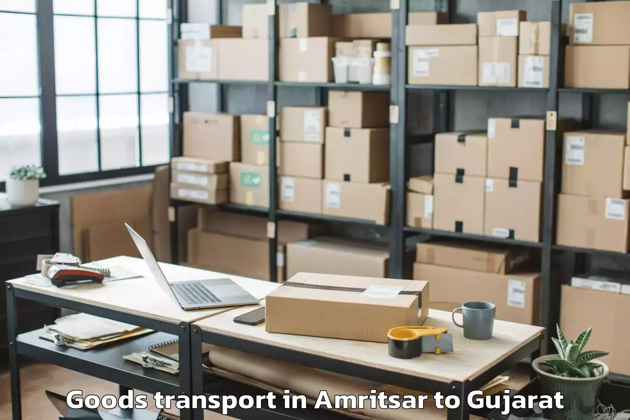 Book Amritsar to Kherva Goods Transport Online